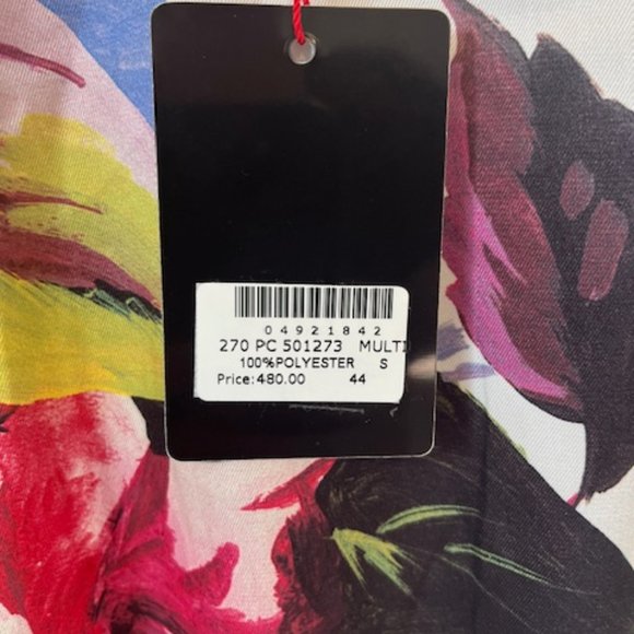 NWT Pierre Cardin Paris Floral Multi Color Dress Size Small - Picture 2 of 6